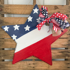 Stars and Stripes Star Door Hanger