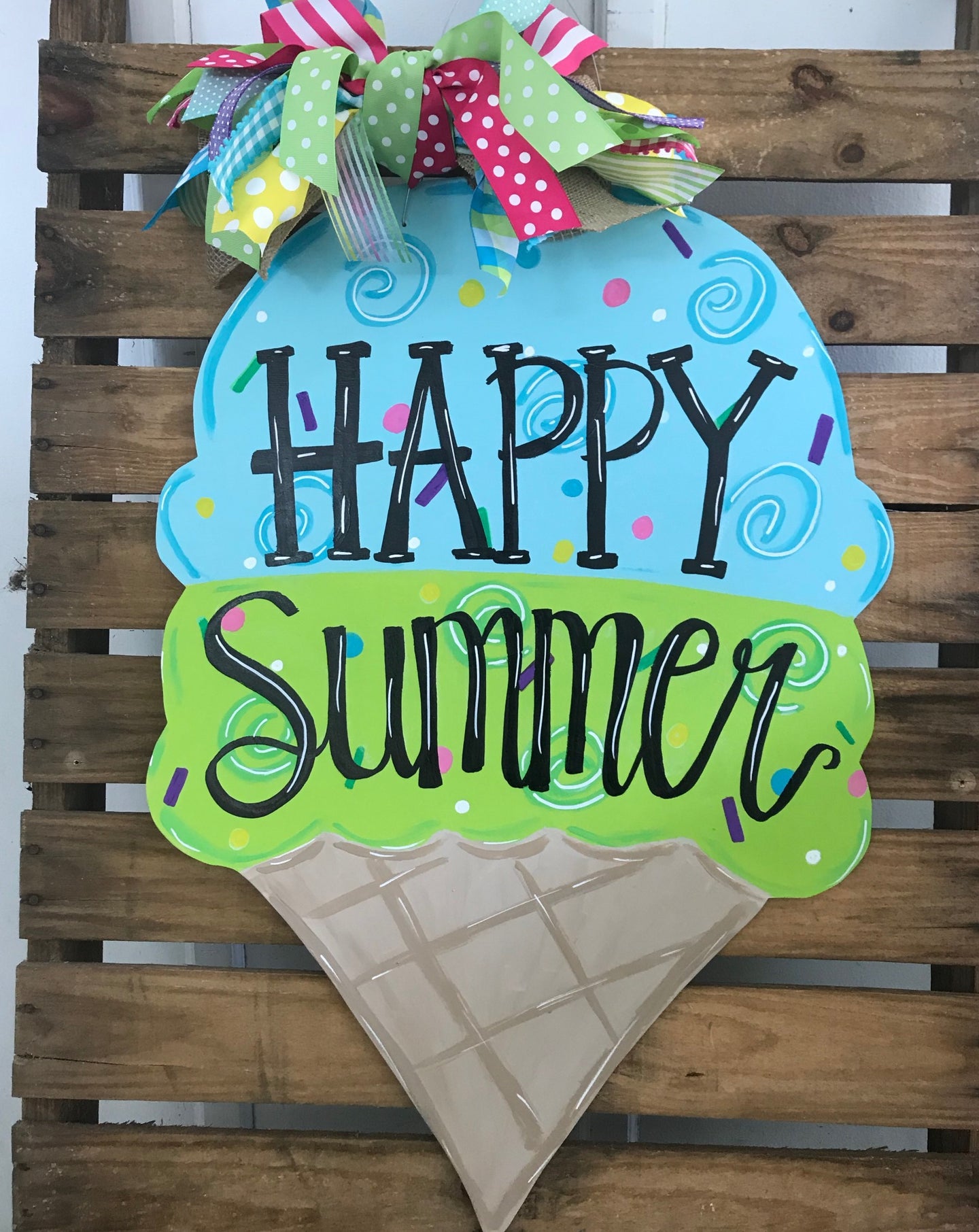 Ice cream Door Hanger