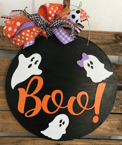 Ghost Boo Door Hanger