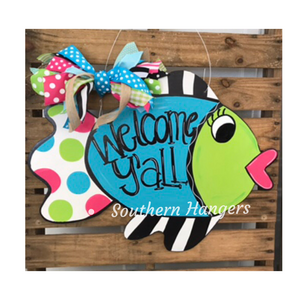 Funky Fish Door Hanger