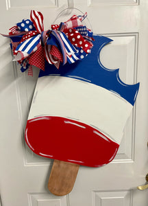 Patriotic Popsicle Door Hanger