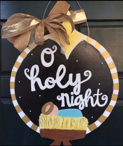 O Holy Night Door Hanger