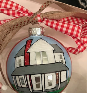 House Portrait Christmas Ornaments