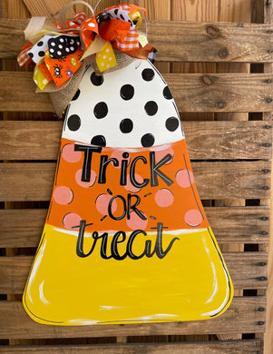 Candy corn door hanger