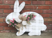 Load image into Gallery viewer, Buffalo Check Easter Bunny (gray, blue, or purple)