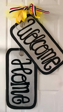 Military Dog Tags Door Hanger