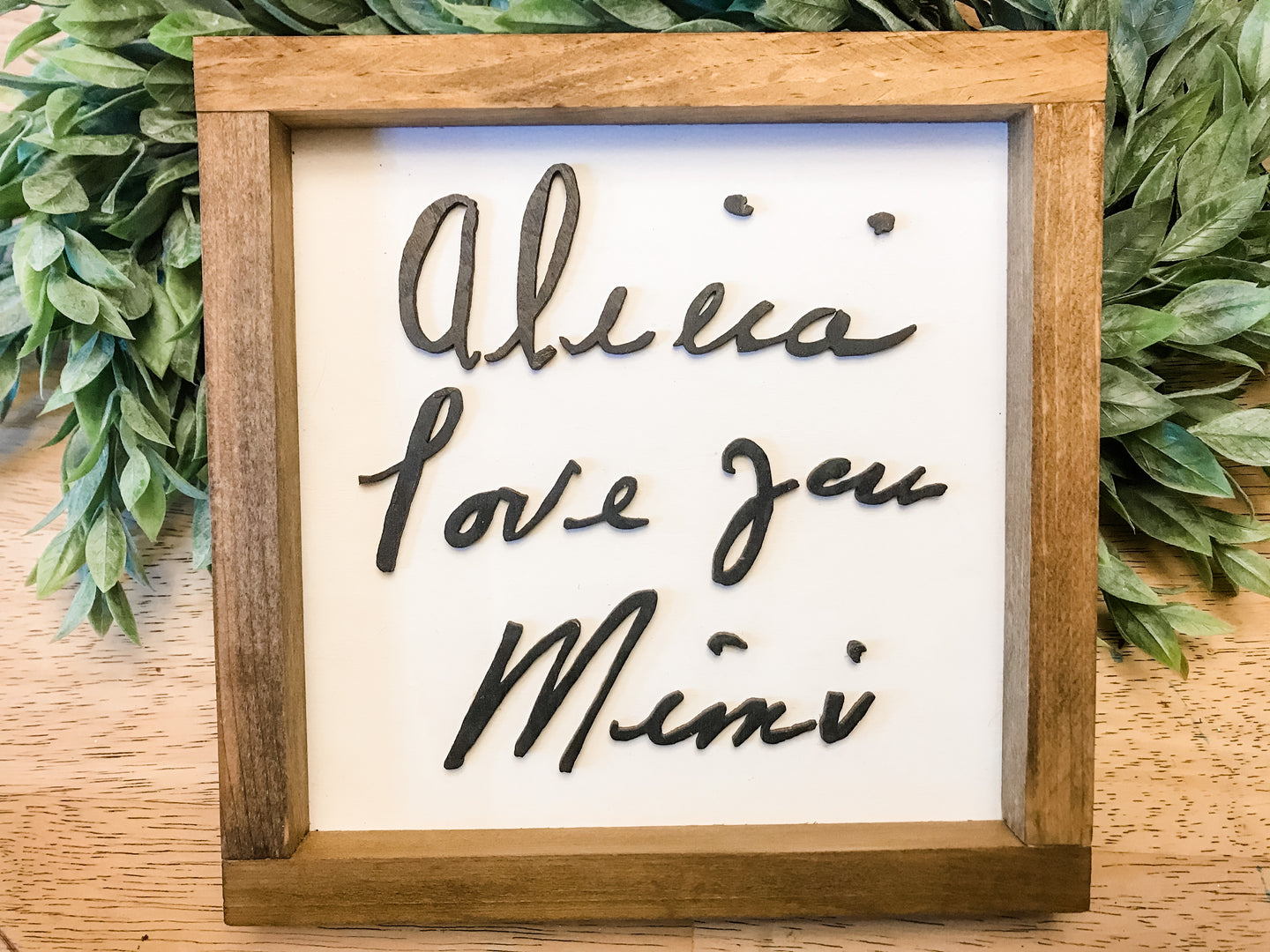 Hand Written Wooden Signs