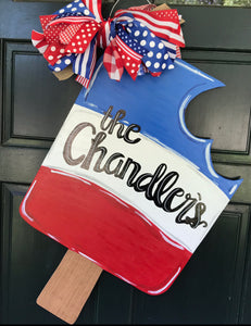 Patriotic Popsicle Door Hanger
