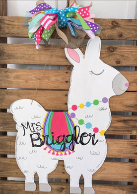 llama Door Hanger