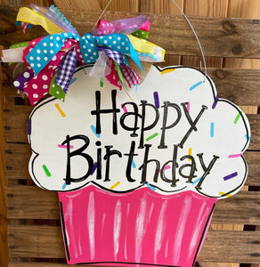 Cupcake Door Hanger