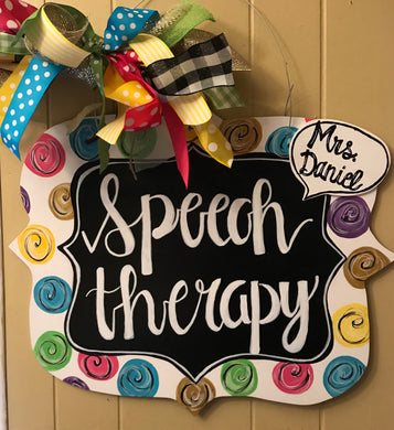 Speech Therapist Sign