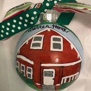 House Portrait Christmas Ornaments