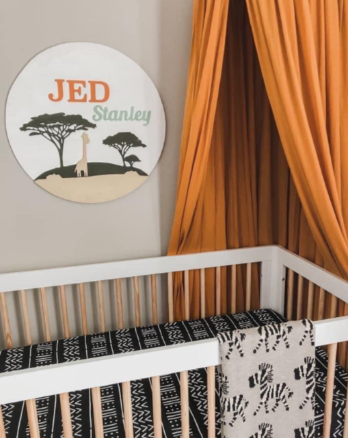 3D Safari Baby Door Hanger