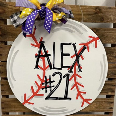 BASEBALL (Softball and Home plate Door Hangers)