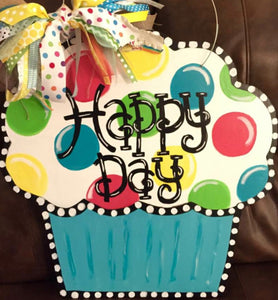 Cupcake Door Hanger