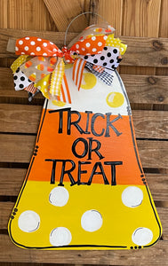 Candy corn door hanger