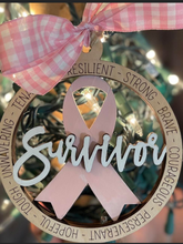 Load image into Gallery viewer, Cancer Ribbon Christmas Ornaments