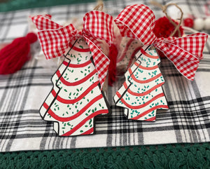 Christmas Tree Cake Ornaments