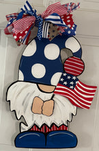 Load image into Gallery viewer, Patriotic Gnome Door Hanger