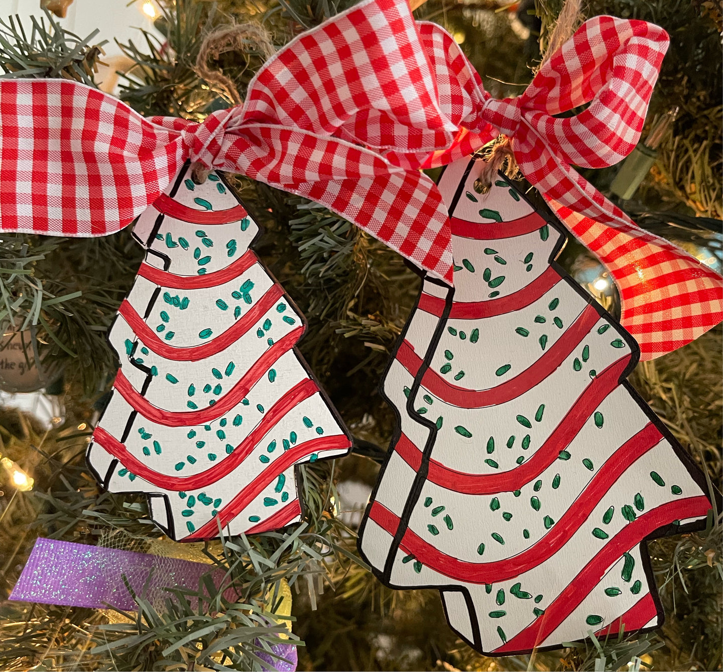 Christmas Tree Cake Ornaments