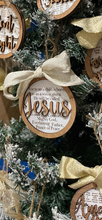 Load image into Gallery viewer, Scripture Jesus Ornament