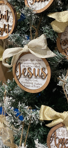 Scripture Jesus Ornament