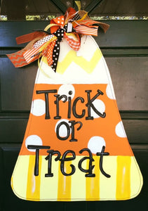 Candy corn door hanger