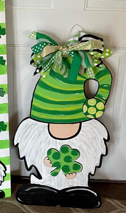 St Patrick's Day Gnome Door Hanger